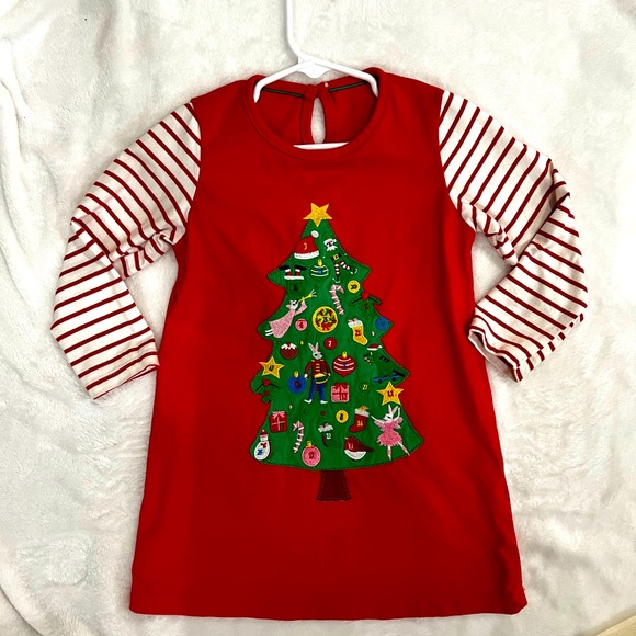 Cute Christmas tree dress! Size 2-3 years. - Picture 1 of 2
